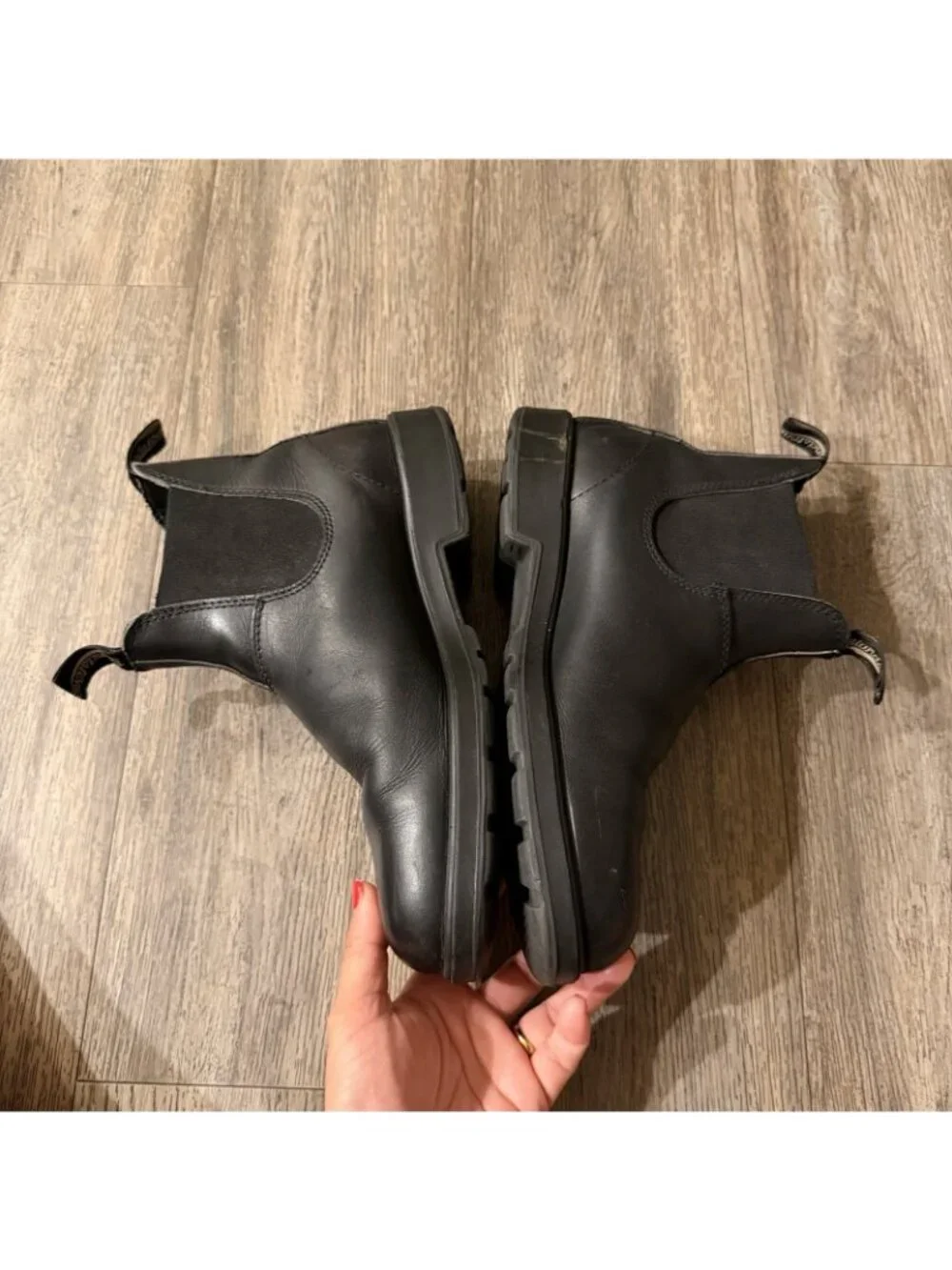 Blundstone Chelsea 500 Black Leather Boots Mens Size 10.5